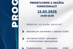 PROGRAM webinár EOSC EU Node 